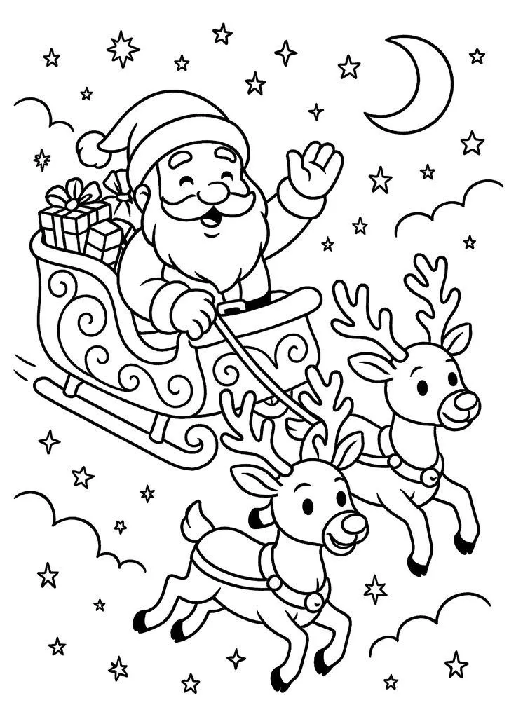 سورتمه نقاشی بابانوئل