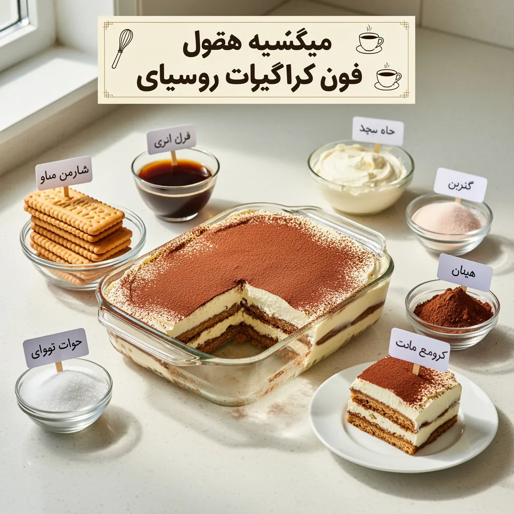 طرز تهیه تیرامیسو با پتی‌ بور