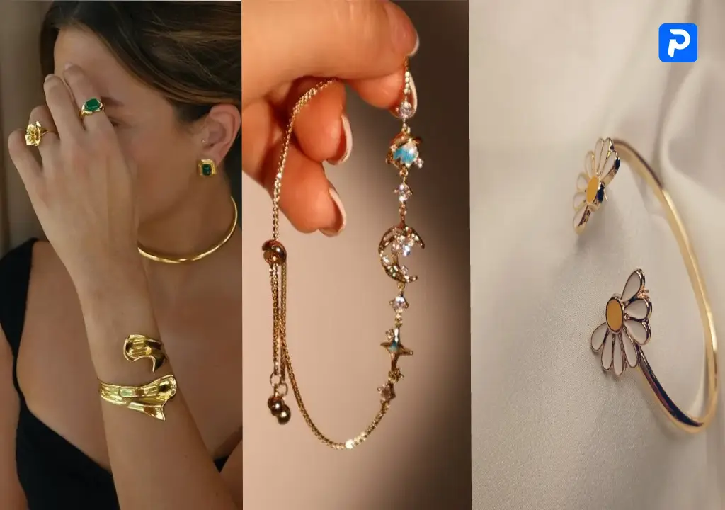 مدل دستبند النگویی طلا جدید