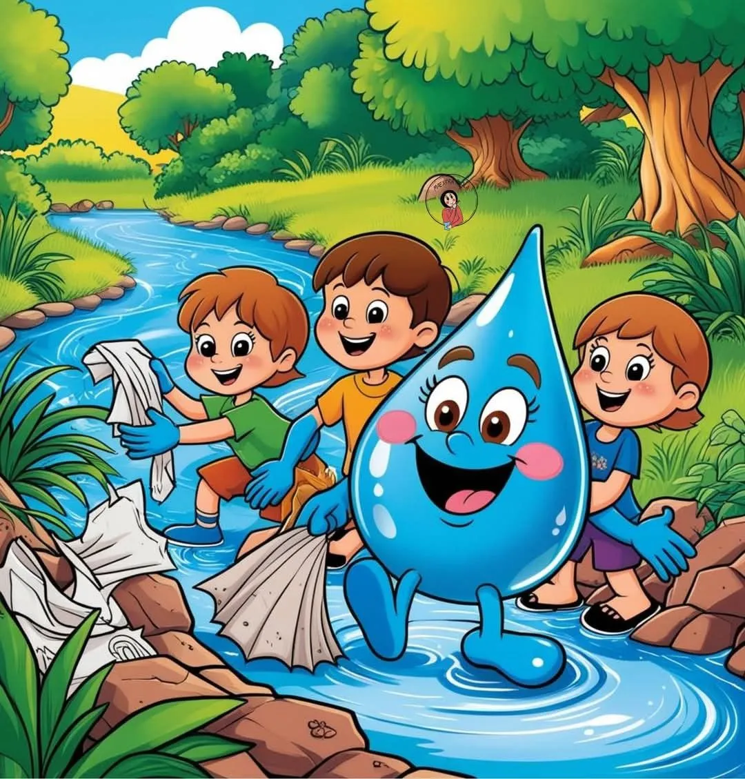 نقاشی در مورد اسراف نکردن آب