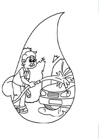 نقاشی در مورد صرفه جویی در آب برای کودکان 