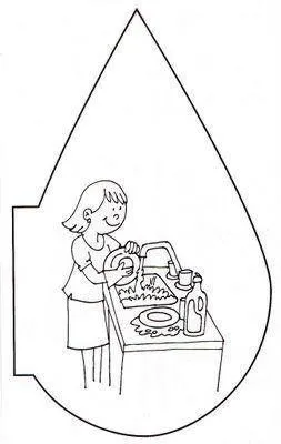 نقاشی در مورد صرفه جویی در آب برای کودکان