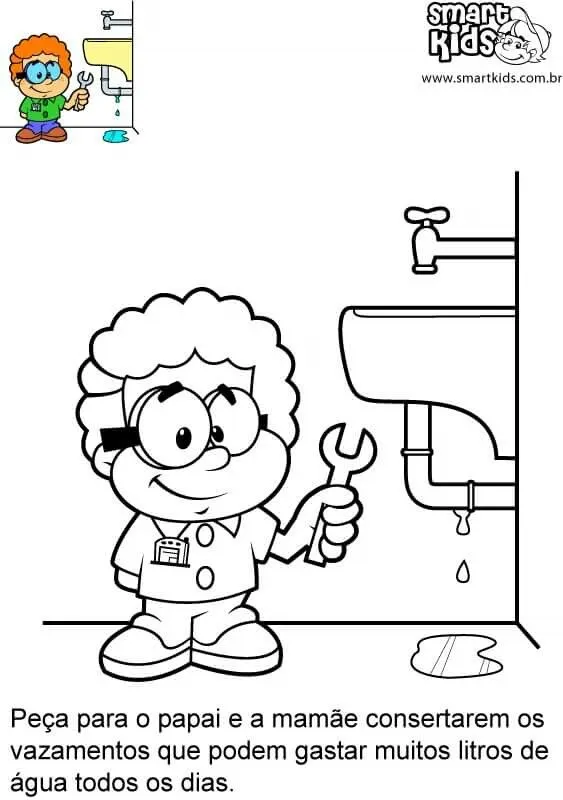 نقاشی در مورد صرفه جویی در آب برای کودکان 