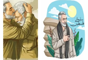 نقاشی سردار سلیمانی آموزش جدید نقاشی سردار سلیمانی کودکانه و بزرگسال ساده و سخت برای رنگ آمیزی