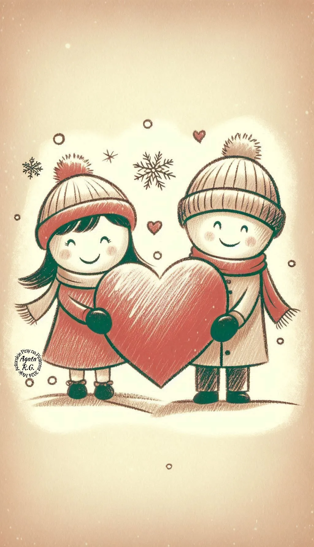 نقاشی عاشقانه بغل جدیدترین نقاشی‌ ولنتاین عاشقانه و قلبی (ساده و فانتزی)