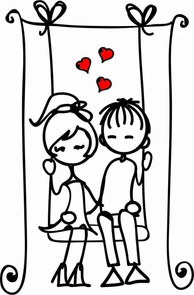 نقاشی عاشقانه دو نفره