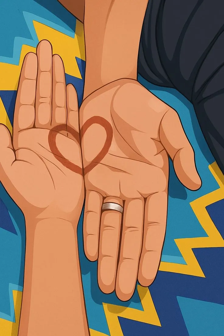 نقاشی عاشقانه زن و مرد