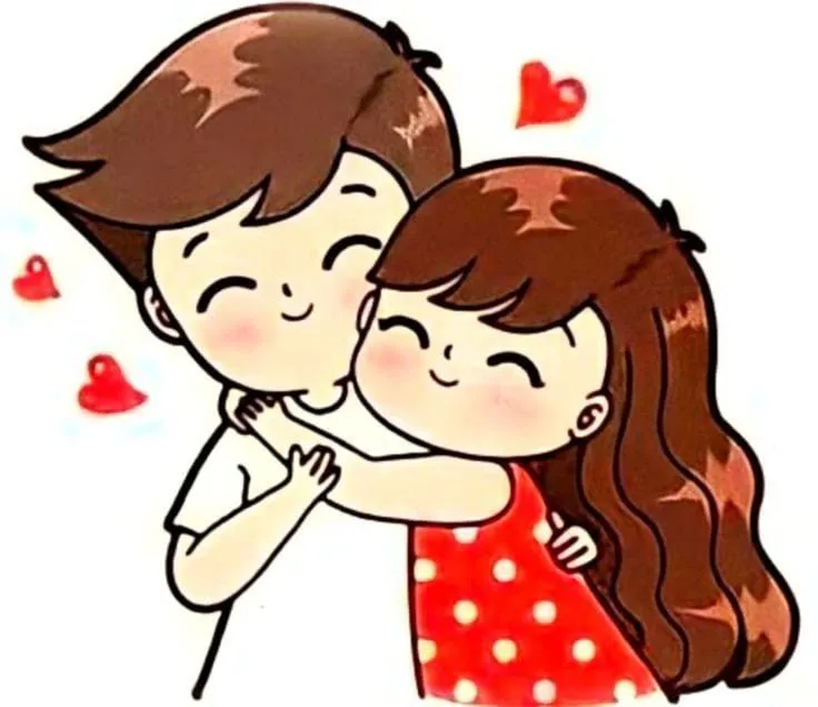 نقاشی عاشقانه و فانتزی دختر و پسر ولنتاین