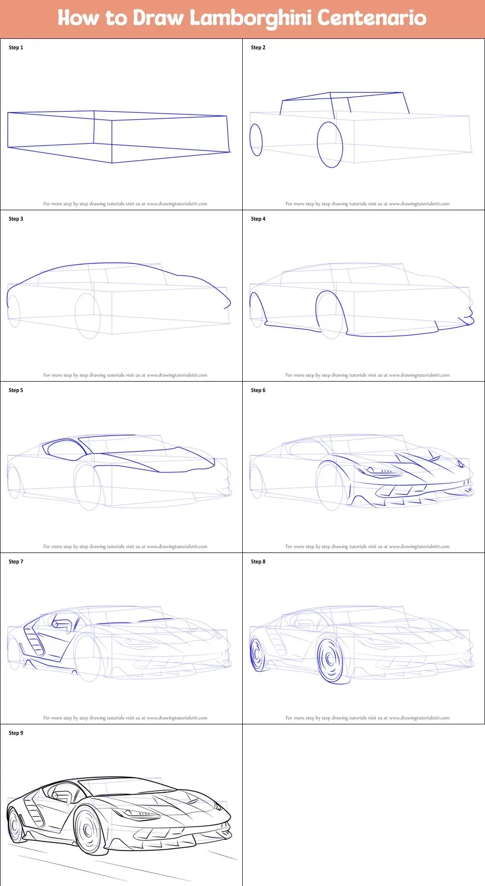نقاشی ماشین مسابقه‌ ای خفن کودکانه