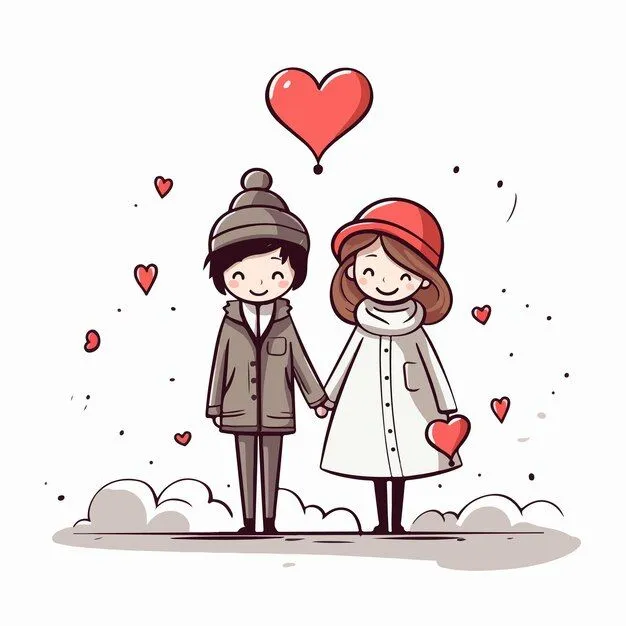 نقاشی ولنتاین عاشقانه جذاب
