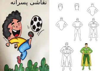 نقاشی پسرانه جدید آسان 60 ایده نقاشی پسرانه جدید آسان برای رنگ آمیزی از اژدها تا فضانورد!