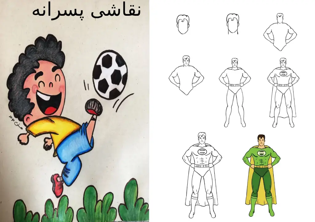 نقاشی پسرانه جدید آسان 60 ایده نقاشی پسرانه جدید آسان برای رنگ آمیزی از اژدها تا فضانورد!