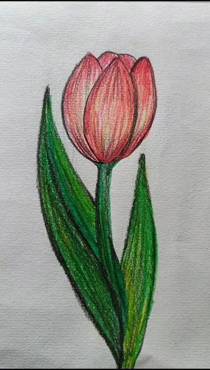 نقاشی گل سخت برای کودکان