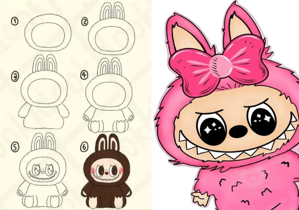 کشیدن نقاشی لبوبو آسان