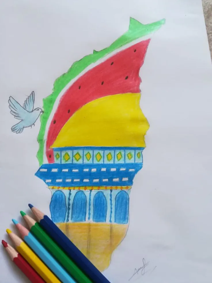 نقاشی غزه و فلسطین برای کودکان