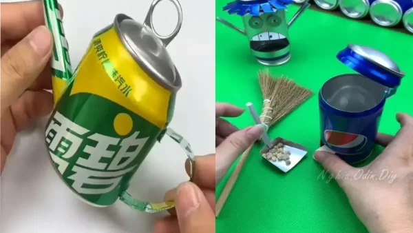 آموزش ساخت کاردستی با قوطی نوشابه کوکاکولا برای کودکان