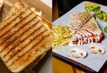 طرز تهیه اسنک مرغ و قارچ در ساندویچ ساز برای 4 نفر