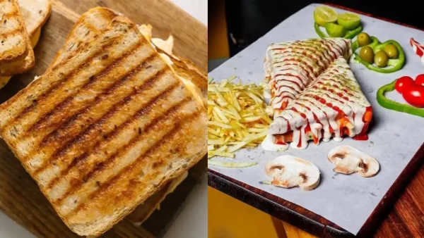 طرز تهیه اسنک مرغ و قارچ در ساندویچ ساز برای 4 نفر