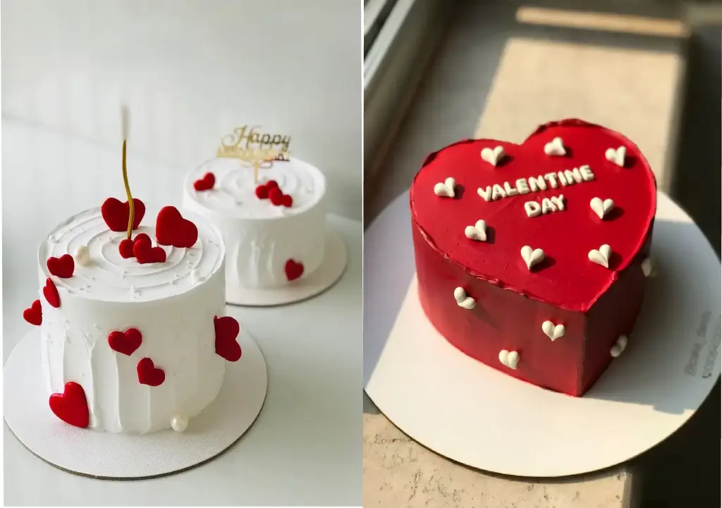 جدیدترین عکس کیک ولنتاین عاشقانه و خاص