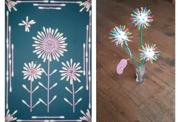 ساخت کاردستی با گوش‌ پاک‌ کن