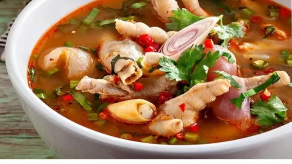 طرز تهیه سوپ پای مرغ