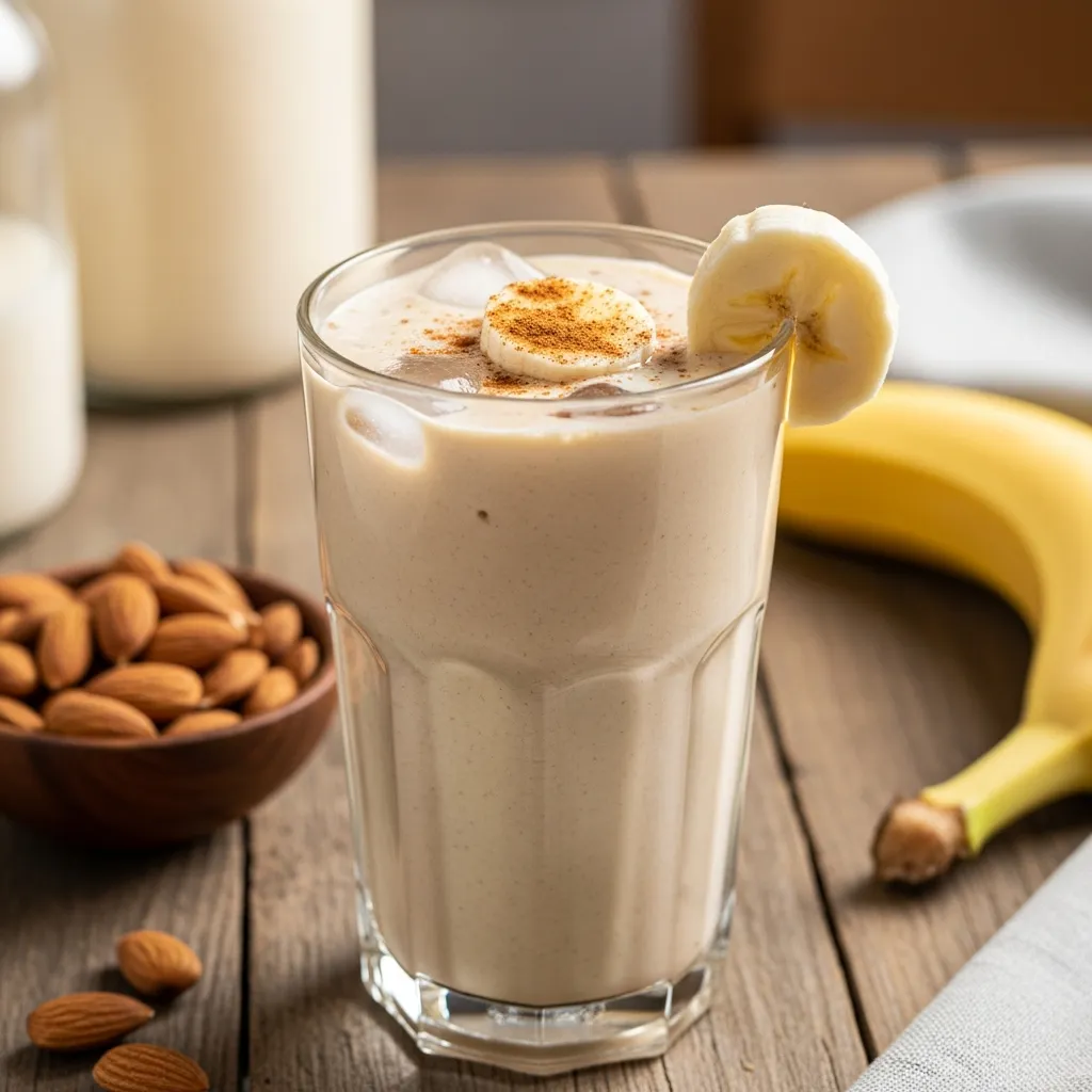 اسموتی موز و شیر بادام