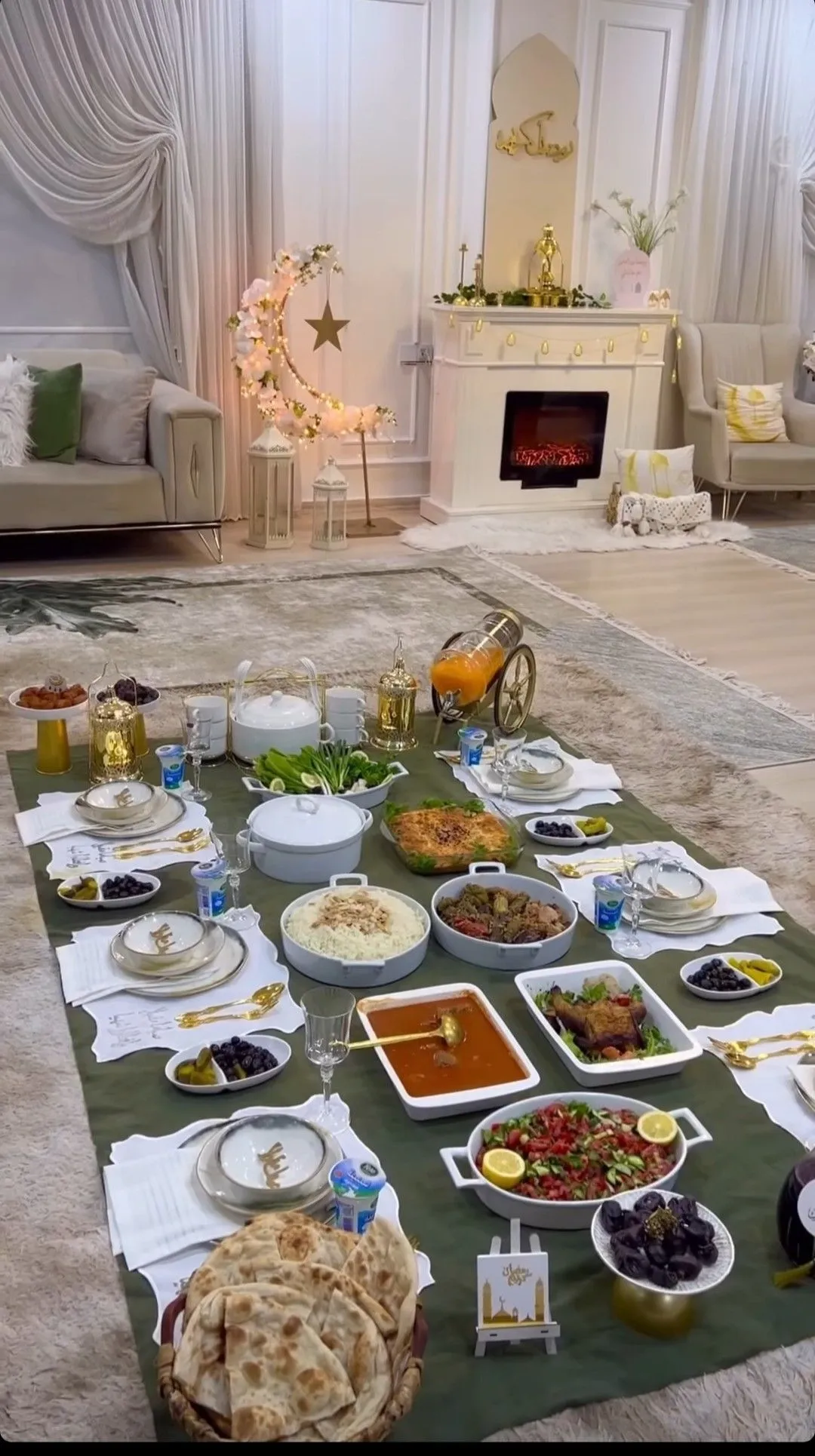 مدل تزیین سفره افطار مجلسی