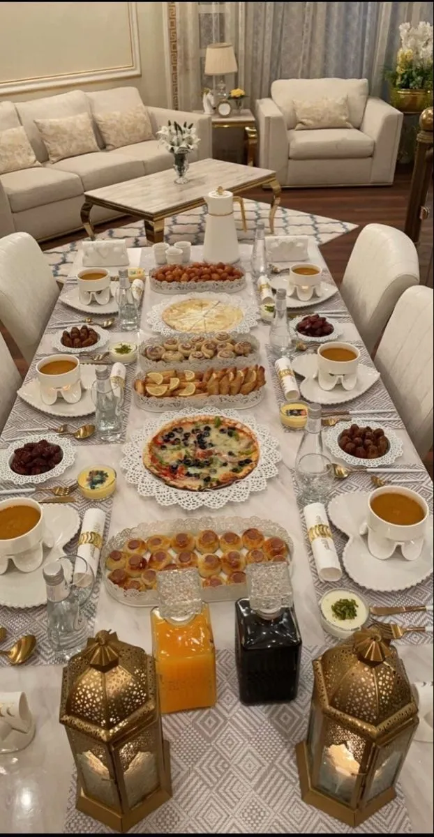 مدل تزیین سفره افطار مجلسی