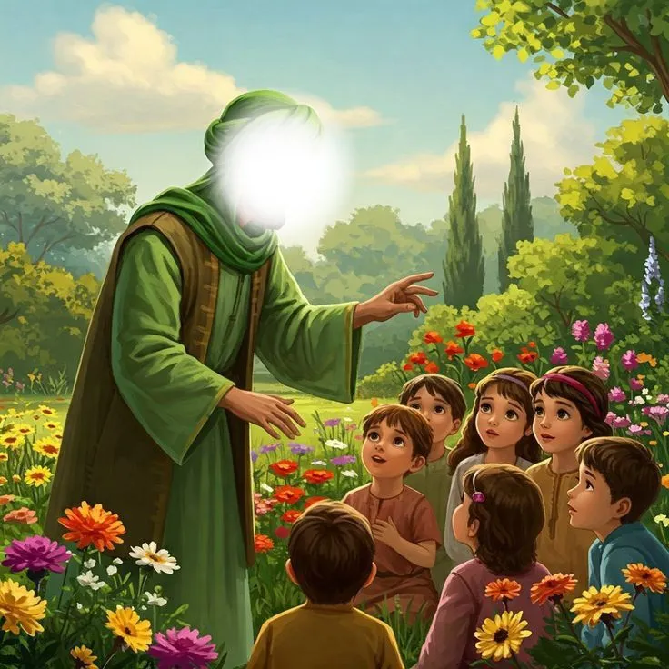 نقاشی امام زمان برای بچه ها