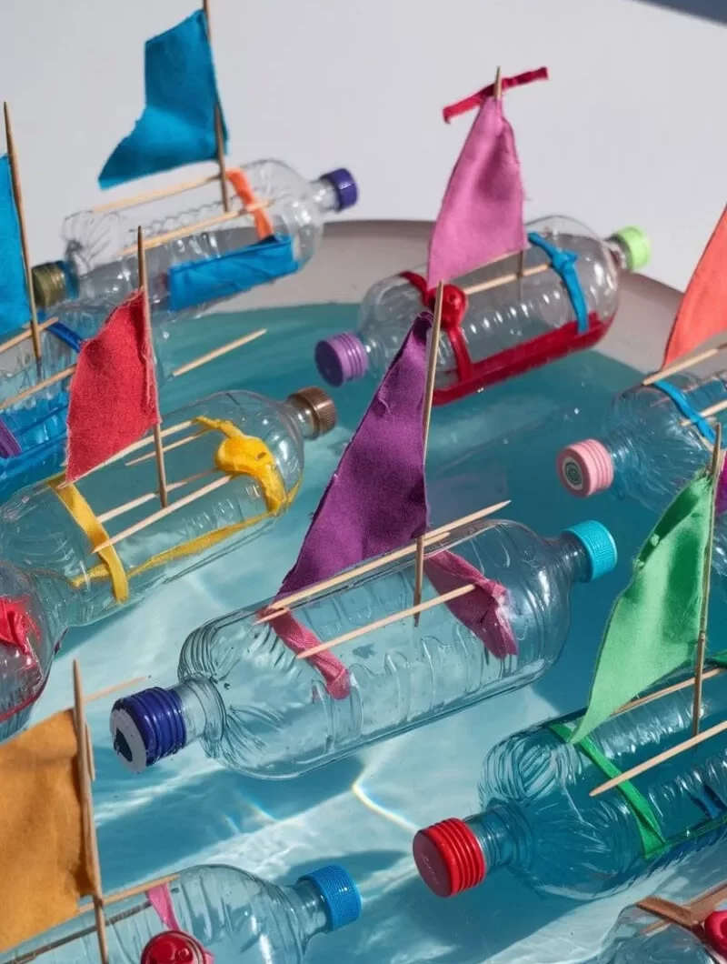 کاردستی با بطری نوشابه و آب