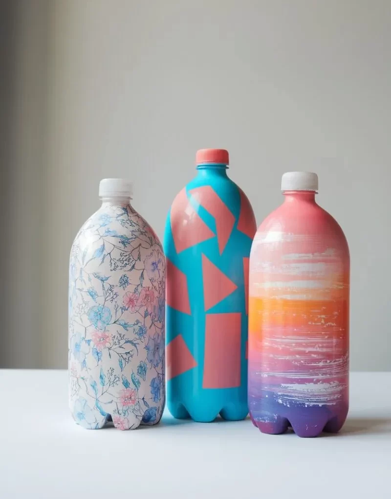 بطری های رنگ شده