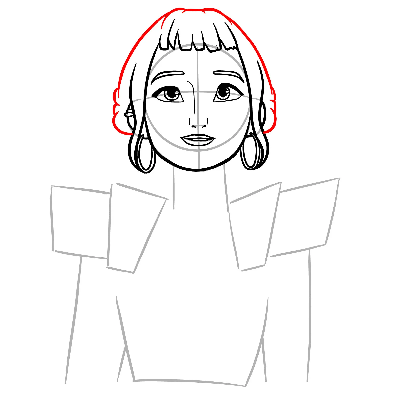 Zoey drawing tutorial step by step