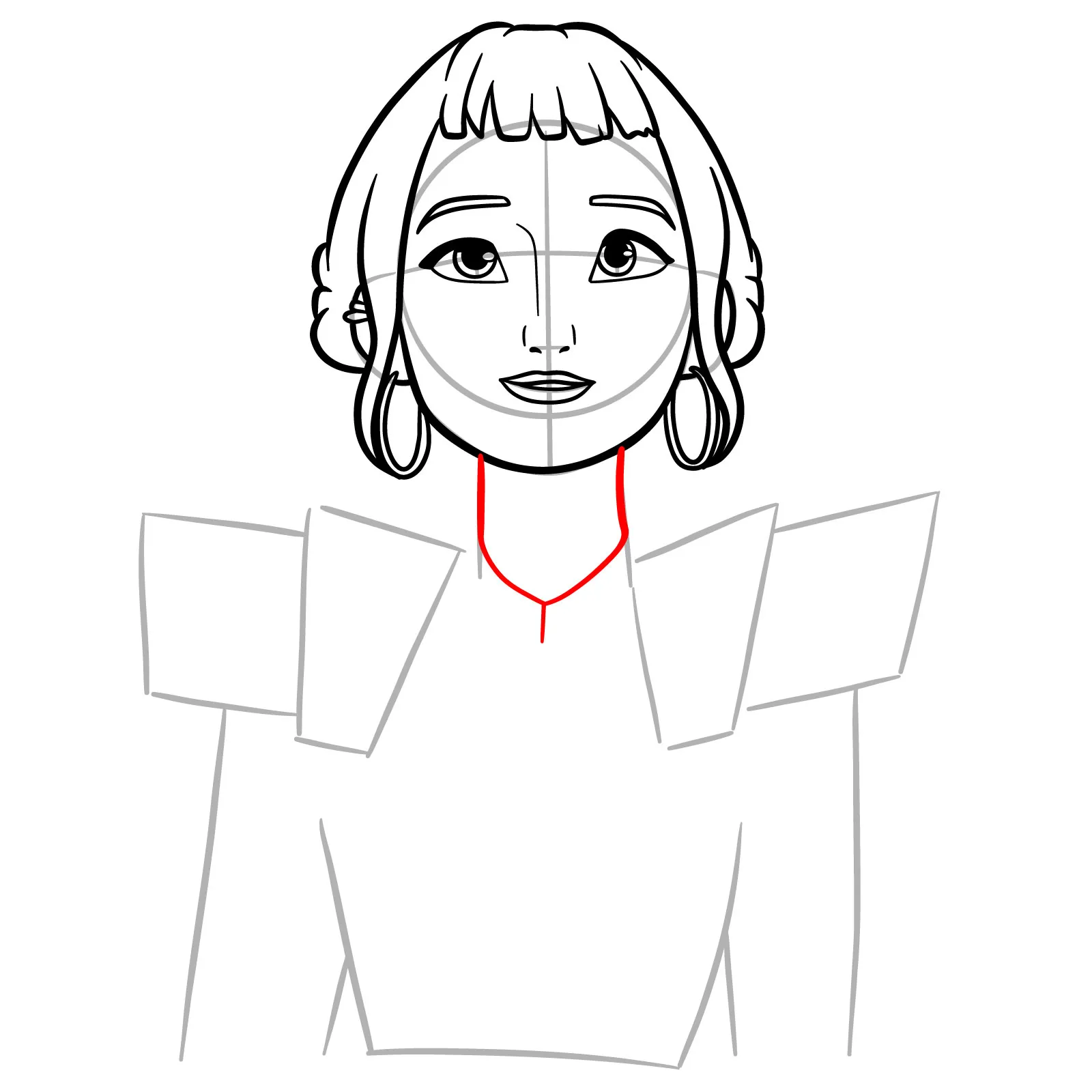 Zoey drawing tutorial step by step