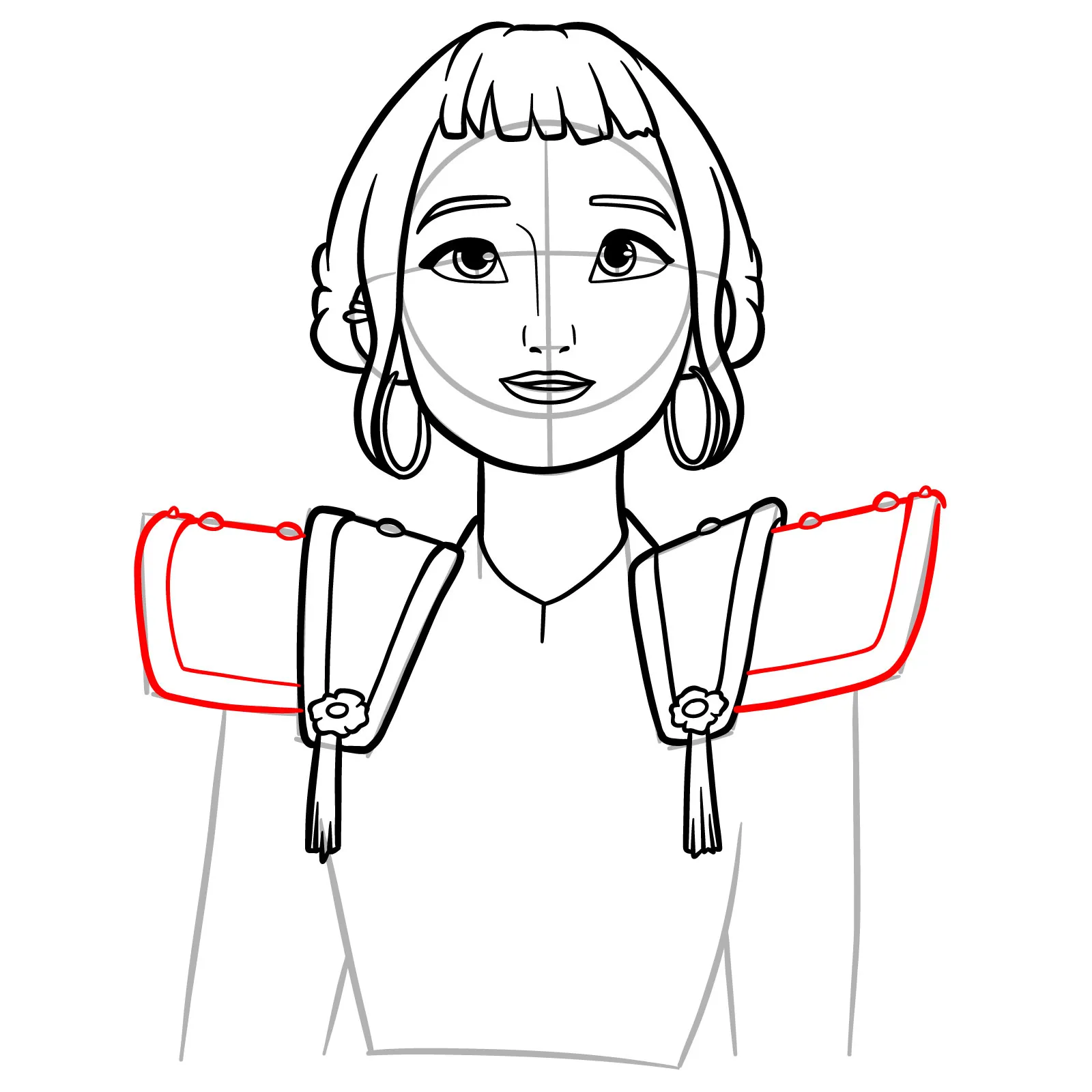 Zoey drawing tutorial step by step