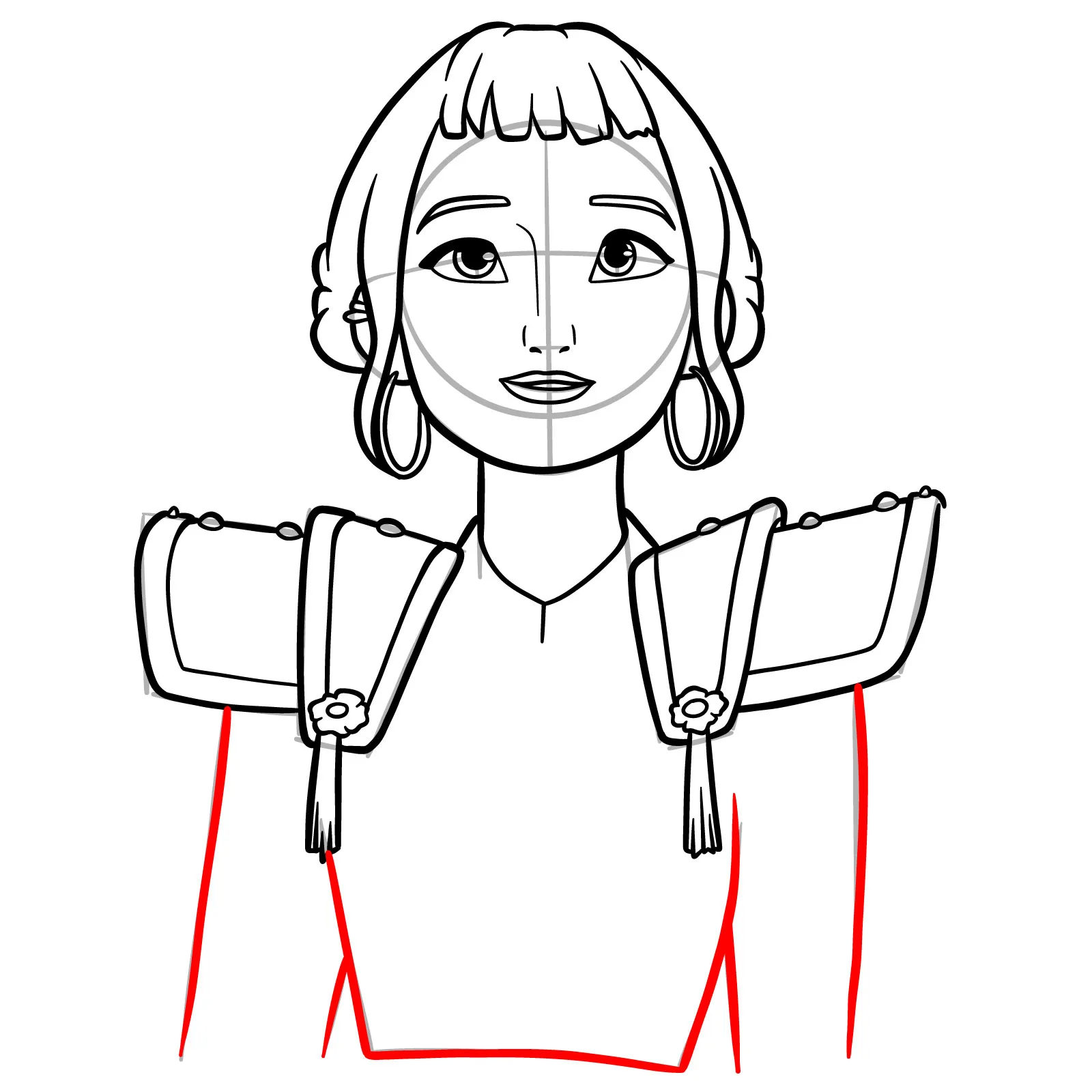 Zoey drawing tutorial step by step