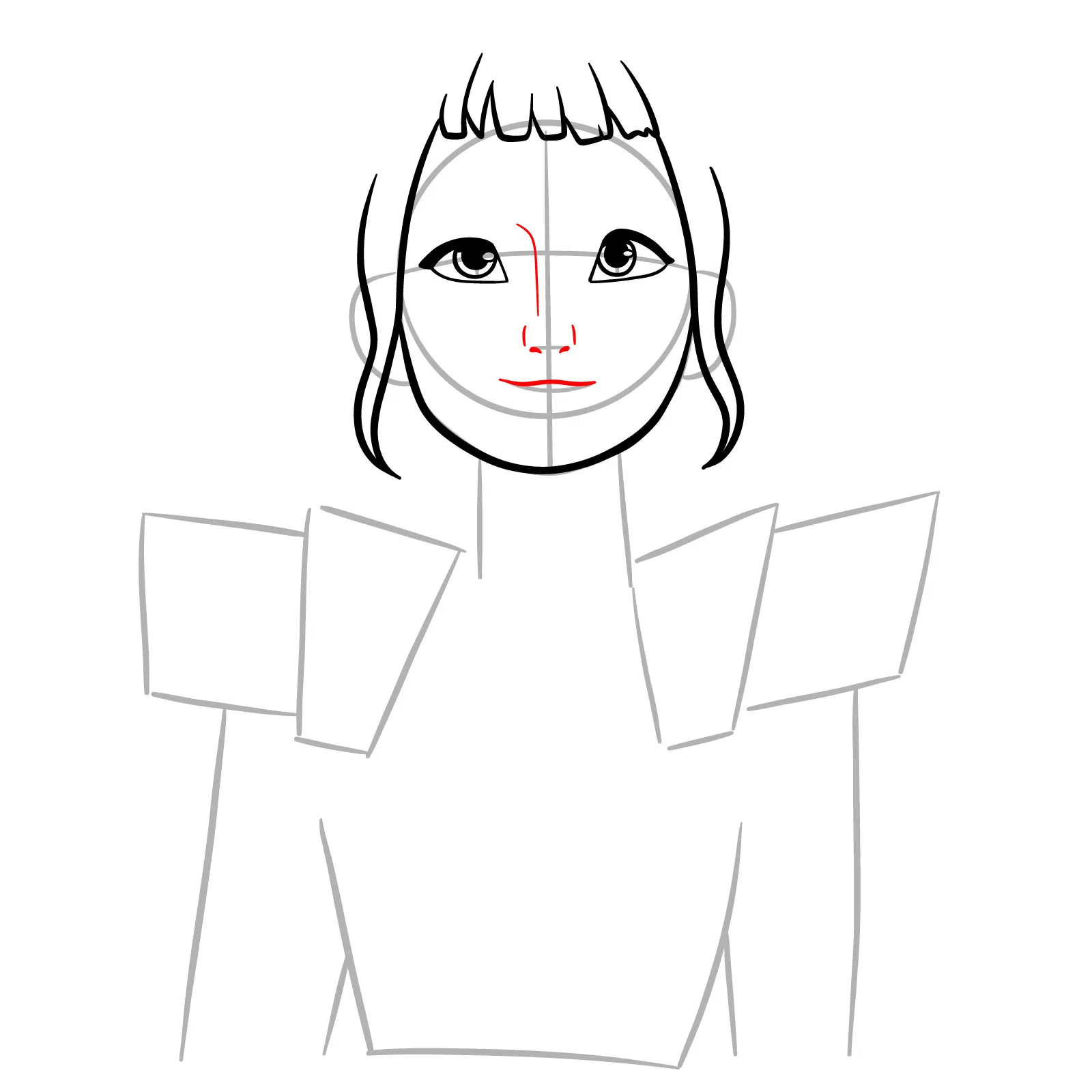 Zoey drawing tutorial step by step