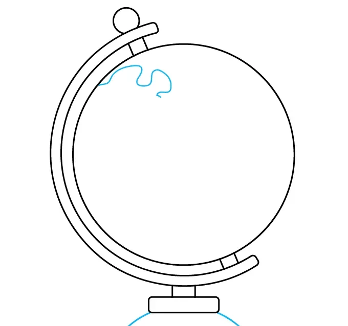 آموزش کشیدن نقاشی کره زمین واقعی