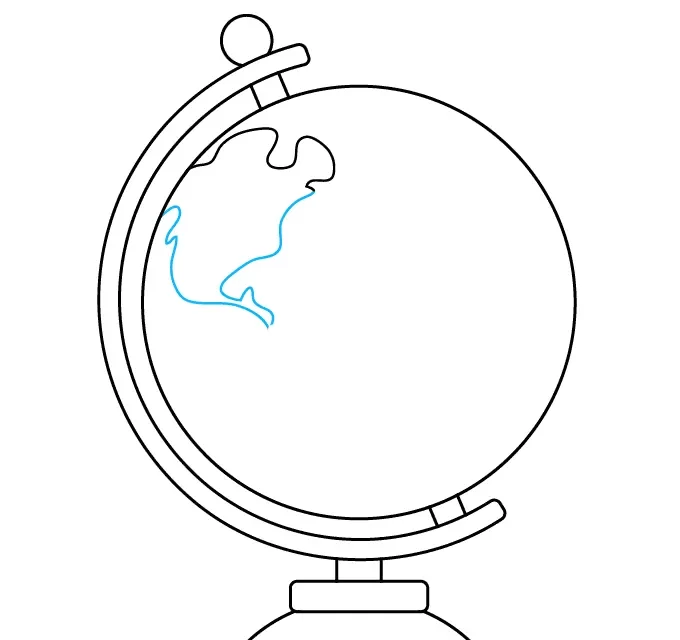 آموزش کشیدن نقاشی کره زمین واقعی