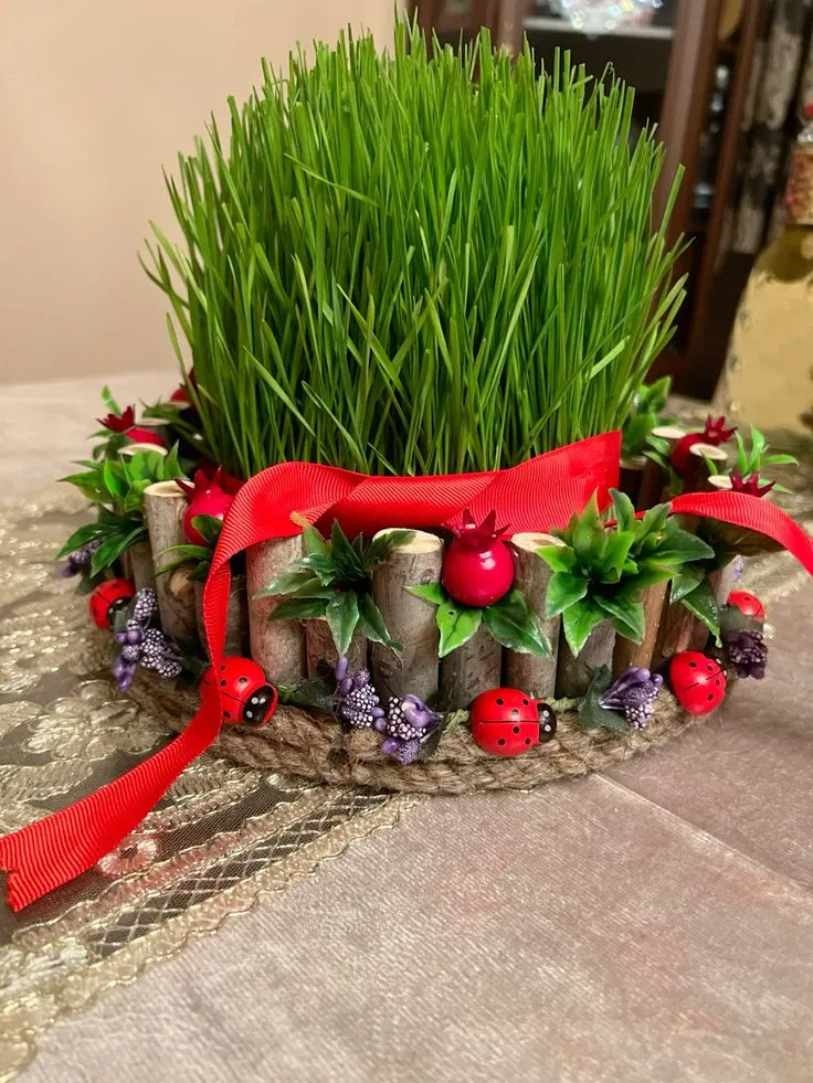 ایده‌های تزیین سبزه عید