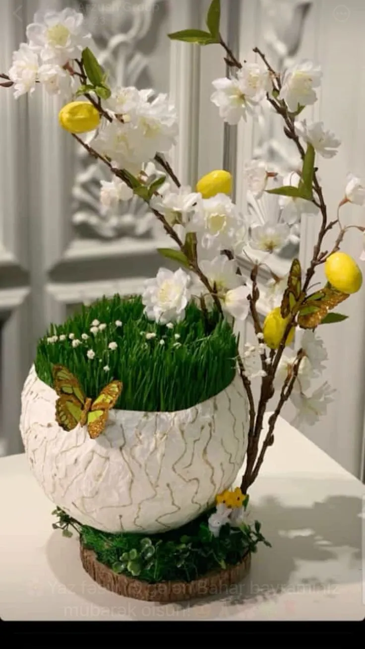 ایده‌های تزیین سبزه عید