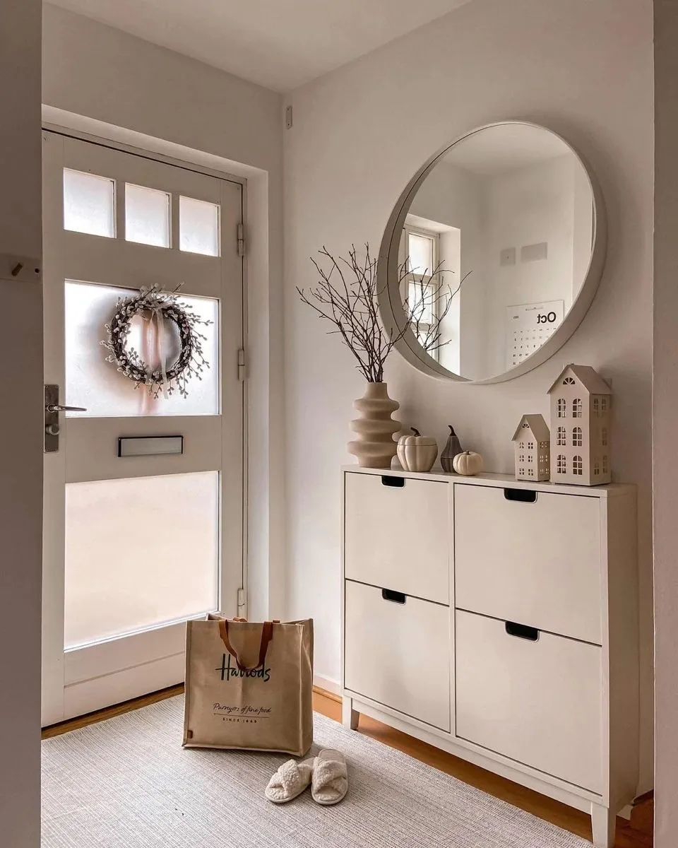 تزیین روی جاکفشی جدید14 روی جاکفشی چی بگذاریم؟ ایده‌هایی ساده، کم‌هزینه و شیک