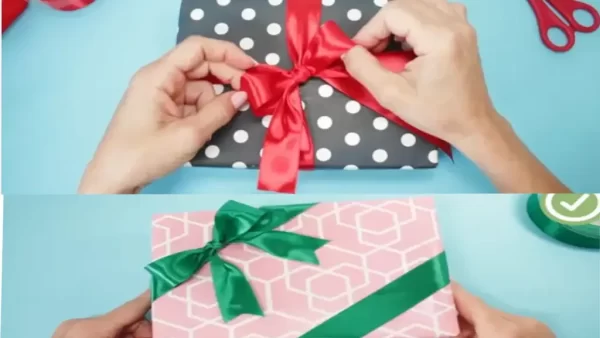  تزیین کادو با روبان