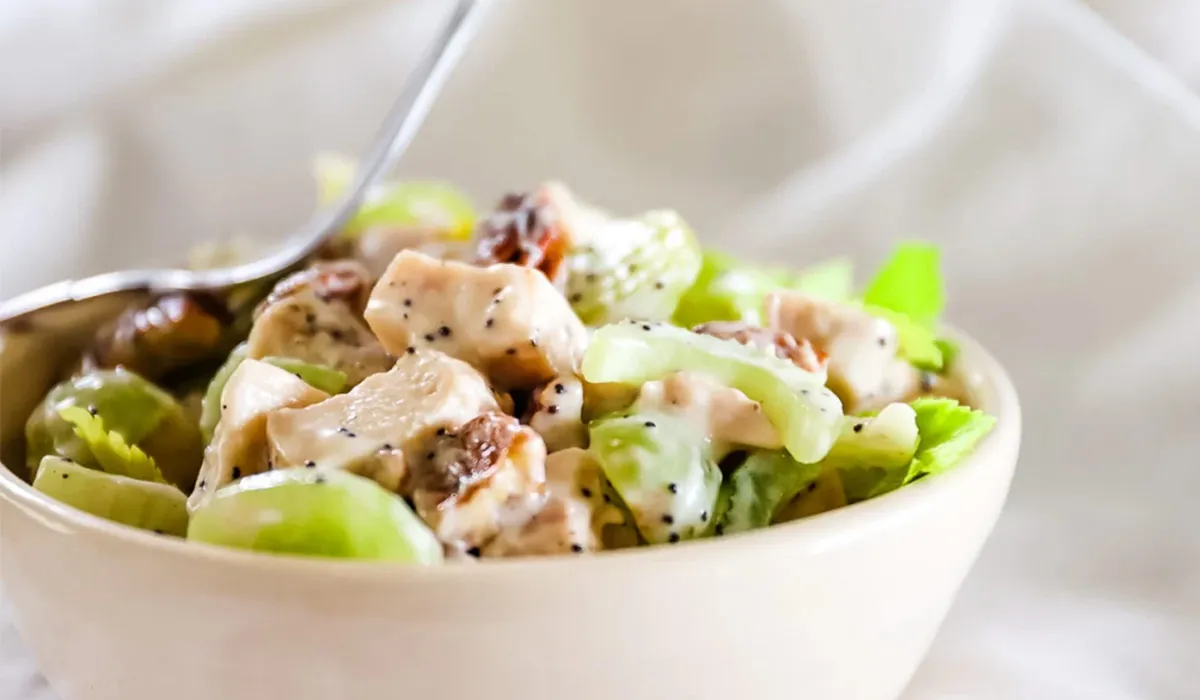 سالاد مرغ و کرفس رژیمی