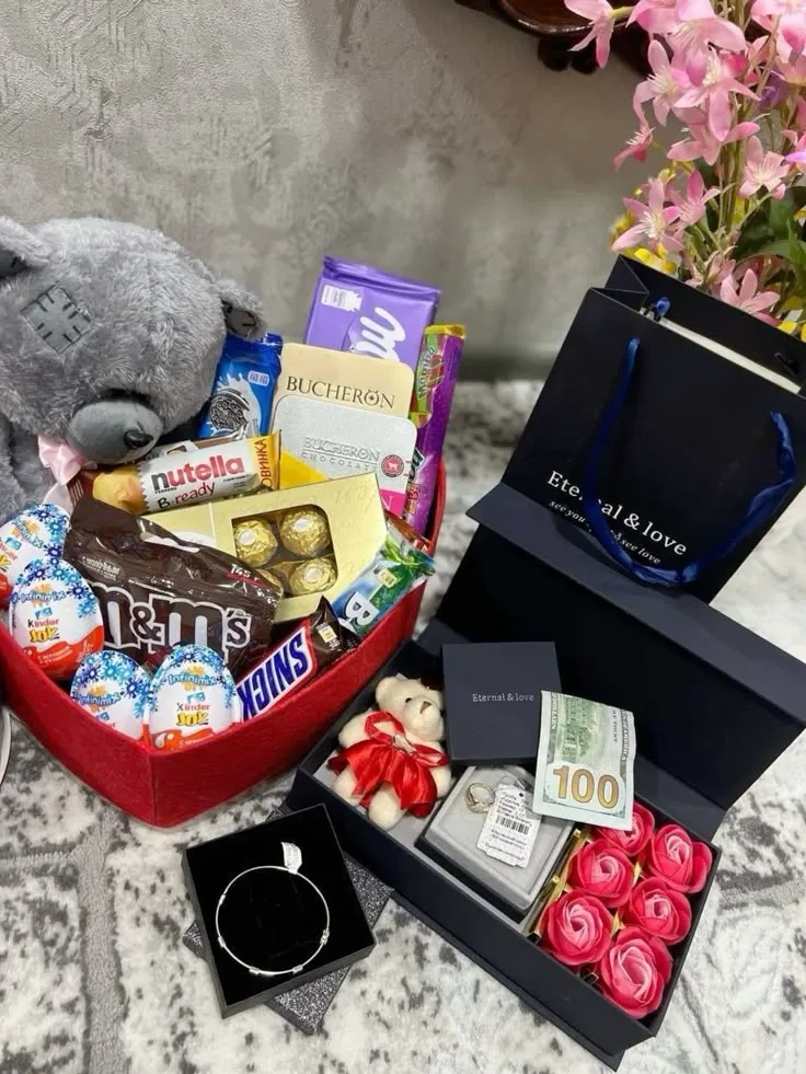 تزیین باکس ولنتاین دخترانه