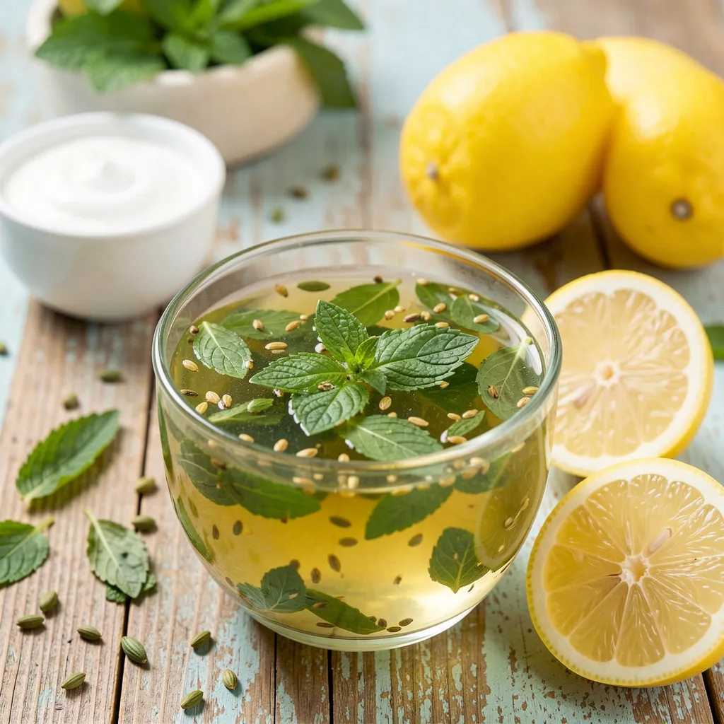 طرز تهیه شربت دانه ریحان و لیمو