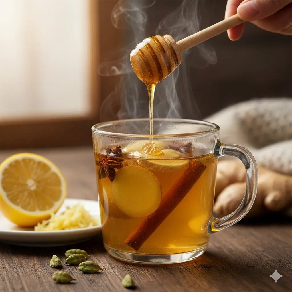 طرز تهیه چای زنجبیل و عسل