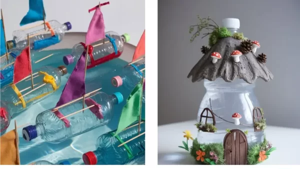 کاردستی با بطری نوشابه و آب آموزش 30 مدل کاردستی با بطری نوشابه و آب؛ ایده های ساده و خفن