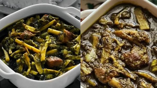 طرز تهیه خورشت کنگر مجلسی با گوشت + نکات و خواص
