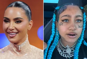 دختر ۱۲ ساله کیم کارداشیان روی صحنه رفت