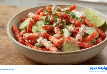 طرز تهیه سالاد کرانچی با پنیر خامه ای ترند این روزهای اینستاگرام